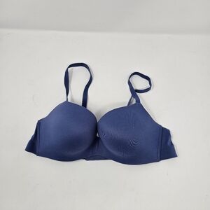 Soma Enbliss Lifting Demi Bra Size 36A Blue Comfort Soft